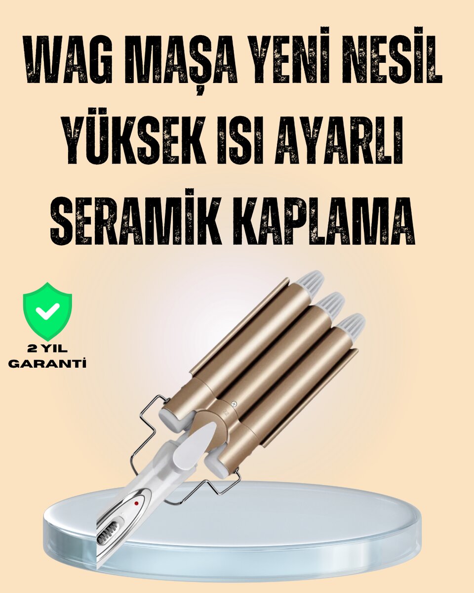 Ayarlanabilir Isılı Bukle Saç Maşası