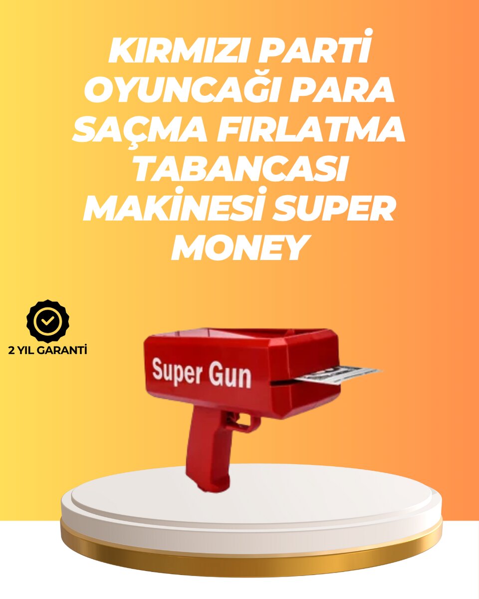AA Pil ile Çalışan Kolay Kullanımlı Kâğıt Fırlatıcı Oyuncak