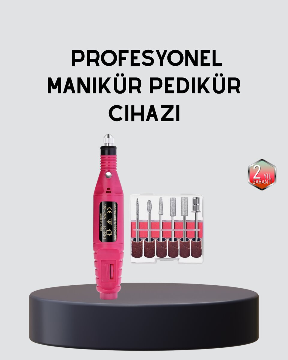 Tırnak Matkap Makinesi – Profesyonel Manikür Pedikür Cihazı Ayarlanabilir Hız ve Sessiz Çalışma