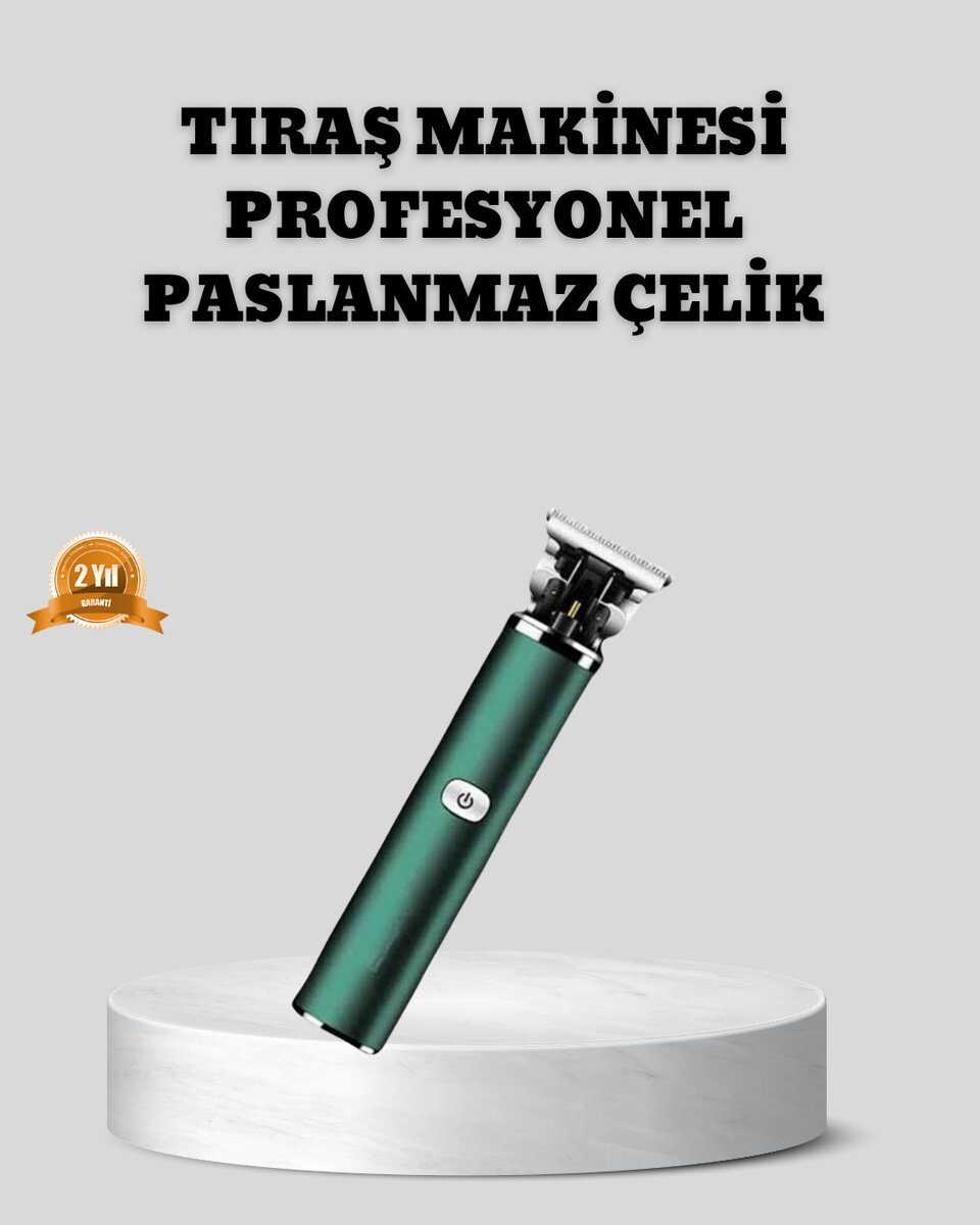 Şarjlı Erkek Tıraş Makinesi – 180 Dakika Pil Ömrü 2.5 Saat Hızlı Şarj USB ve Powerbank Uyumlu