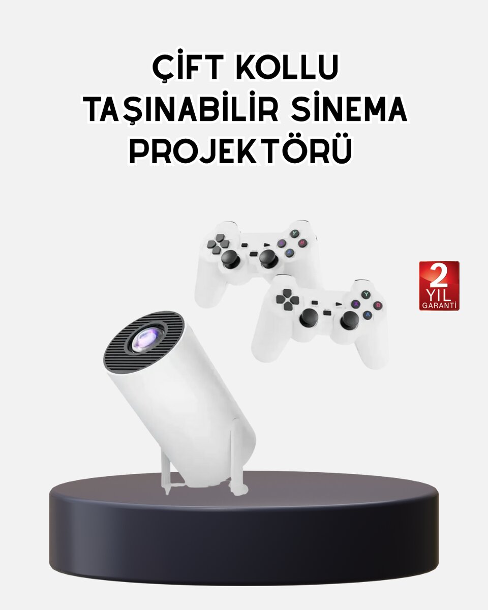 Kablosuz Projeksiyon Cihazı 4K Destekli HDMI USB Oyun Uyumlu
