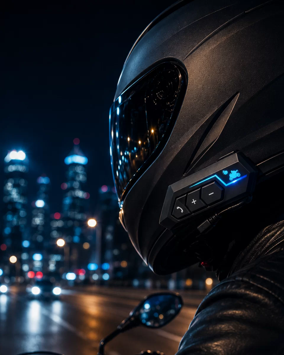 Evrensel Motosiklet Kask Bluetooth Kulaklık Uzun Pil Süreli Tasarım