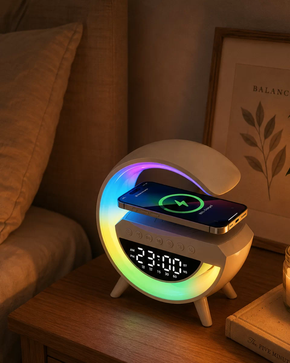 RGB Işıklı Bluetooth Hoparlör TF Kart ve FM Destekli Kablosuz Ses Sistemi