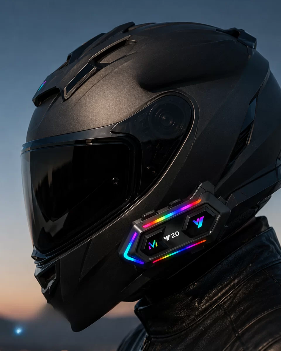 6. Bluetooth 5.3 Kask İçi Intercom Kulaklık IPX6 Suya Dayanıklı Tasarım