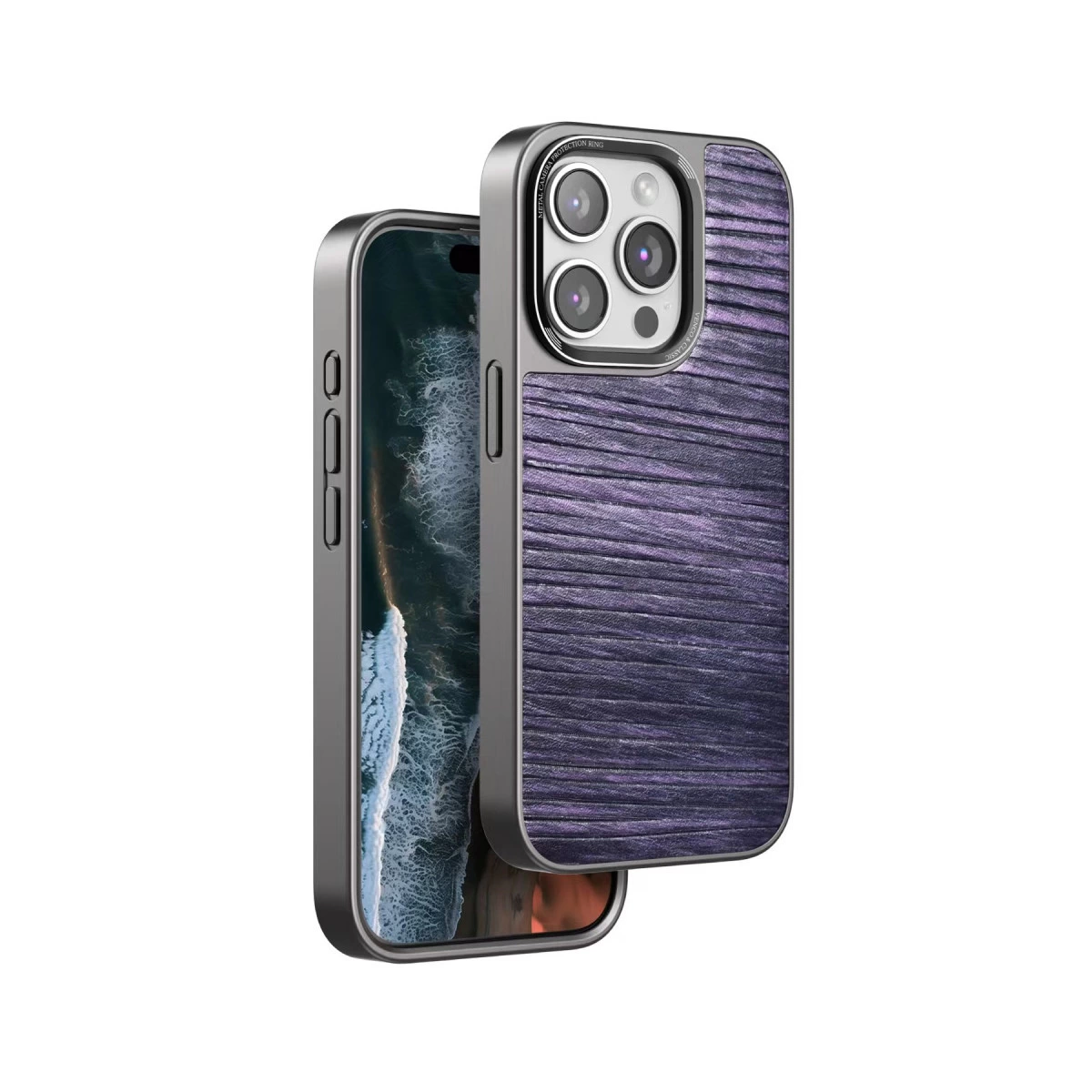 Venco  İphone 14 Pro Max Wave Kapak - Derin Mor