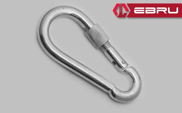 Vidalı Karabina, Kanca, Çengel 12mm - 1 Adet