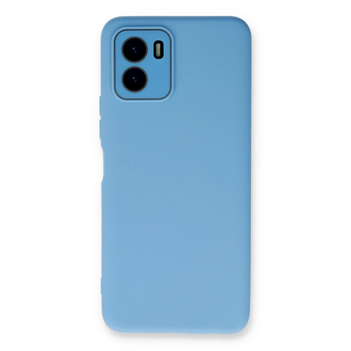 Vivo Y15s Kılıf Lansman Glass Kapak - Mavi