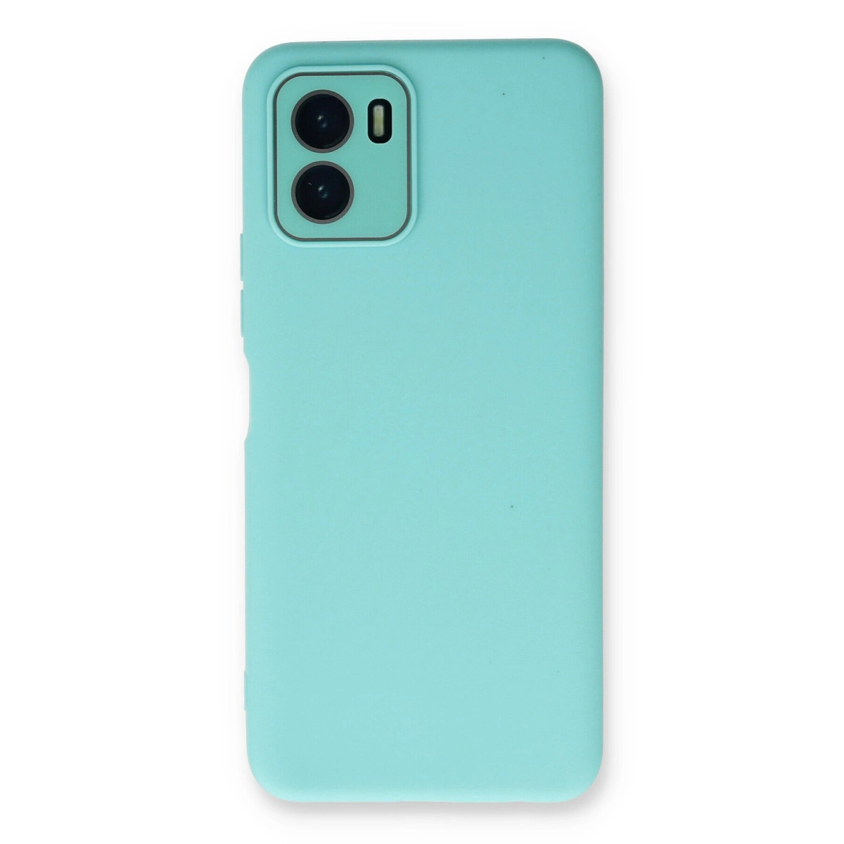 Vivo Y15s Kılıf Lansman Glass Kapak - Turkuaz