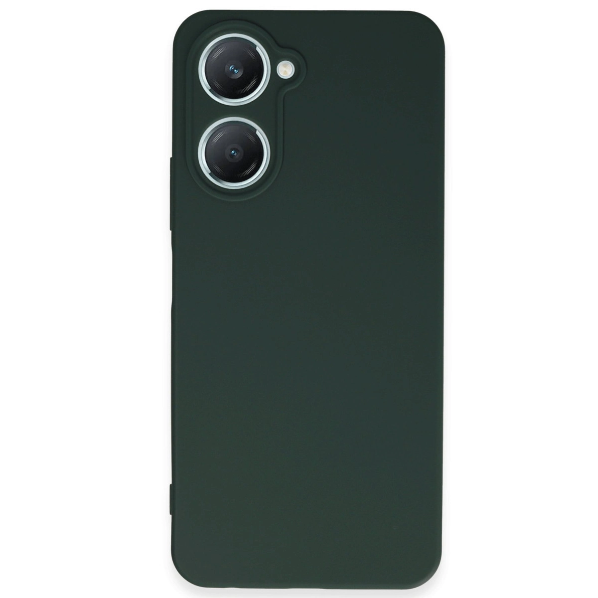 Vivo Y18 Kılıf First Silikon - Koyu Yeşil