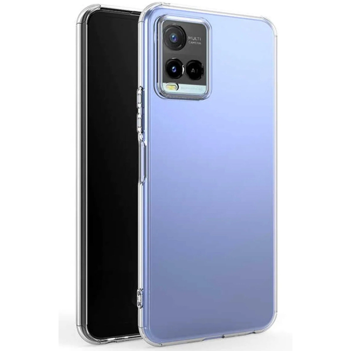 Vivo Y21s Kılıf Lüx Şeffaf Silikon