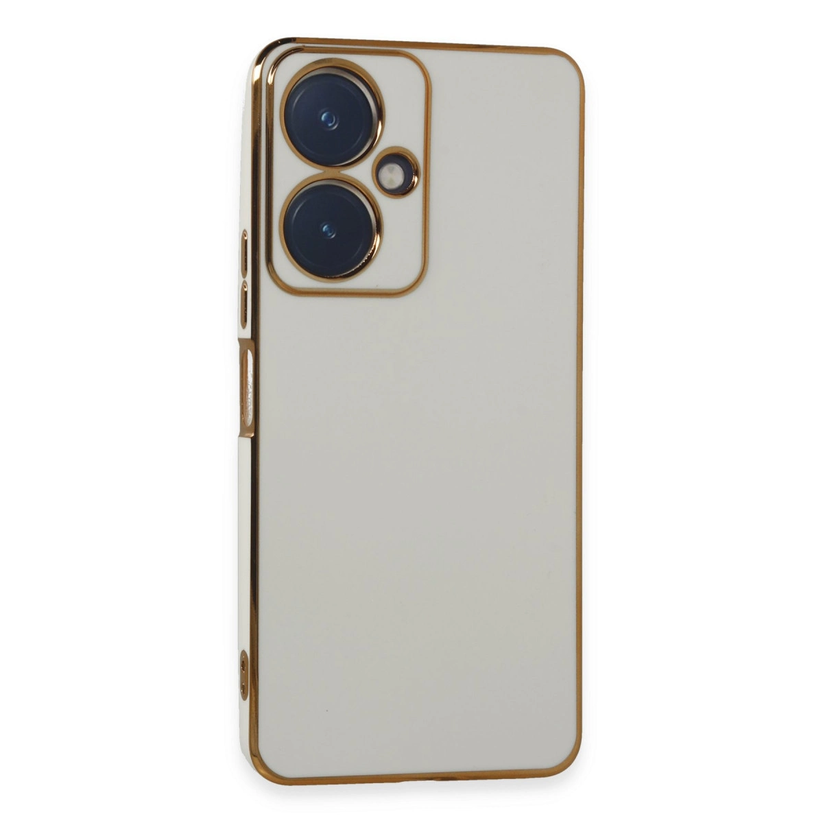 Vivo Y27 Kılıf Volet Silikon - Beyaz