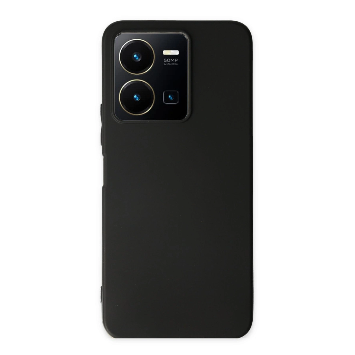 Vivo Y35 Kılıf First Silikon - Siyah