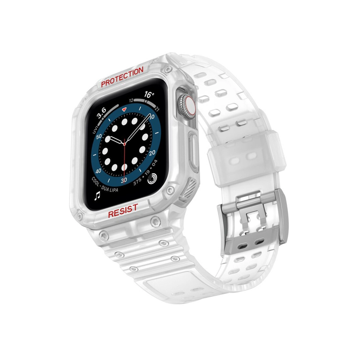 Watch 42mm Kr401 Silikon Kordon - Şeffaf