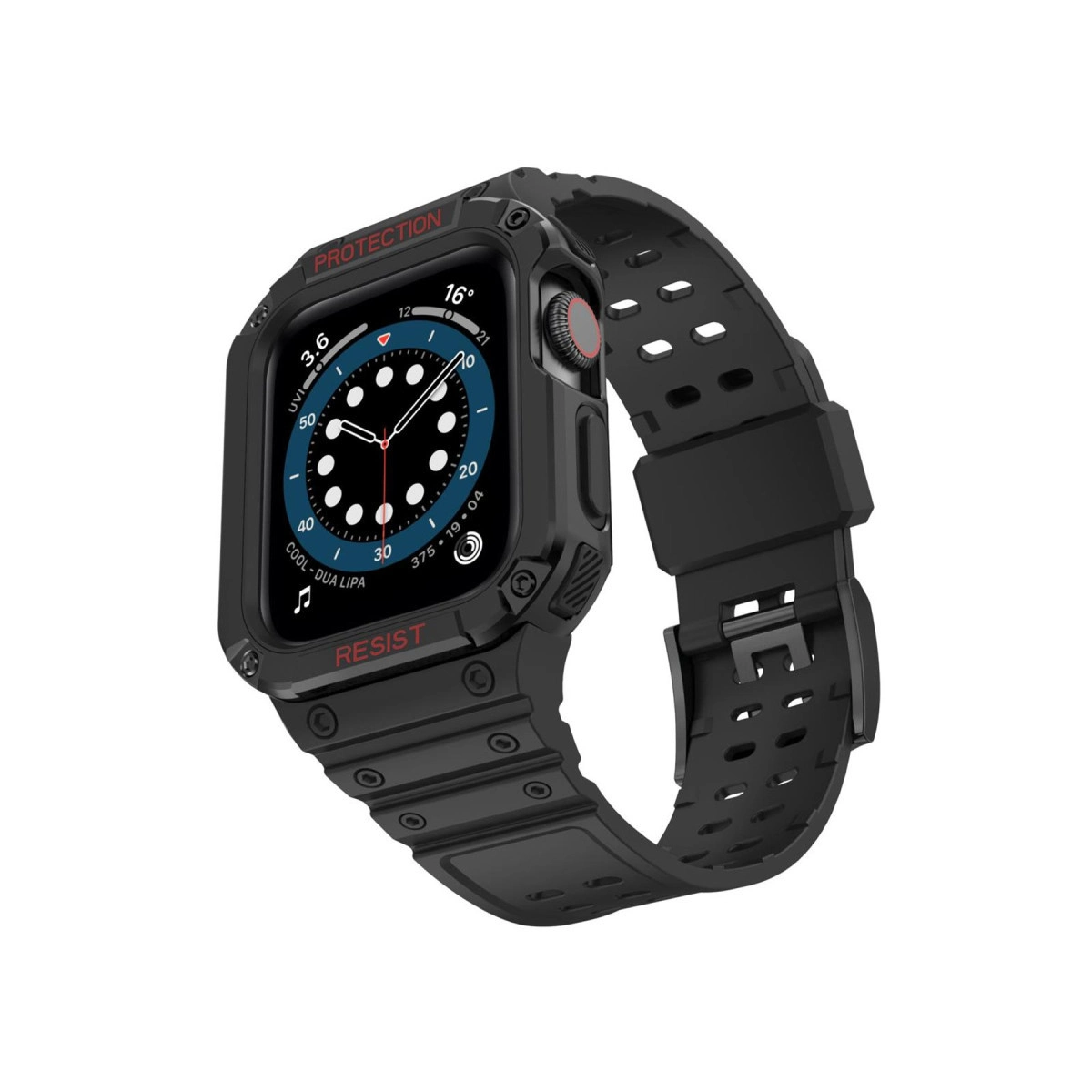 Watch 42mm Kr401 Silikon Kordon - Siyah