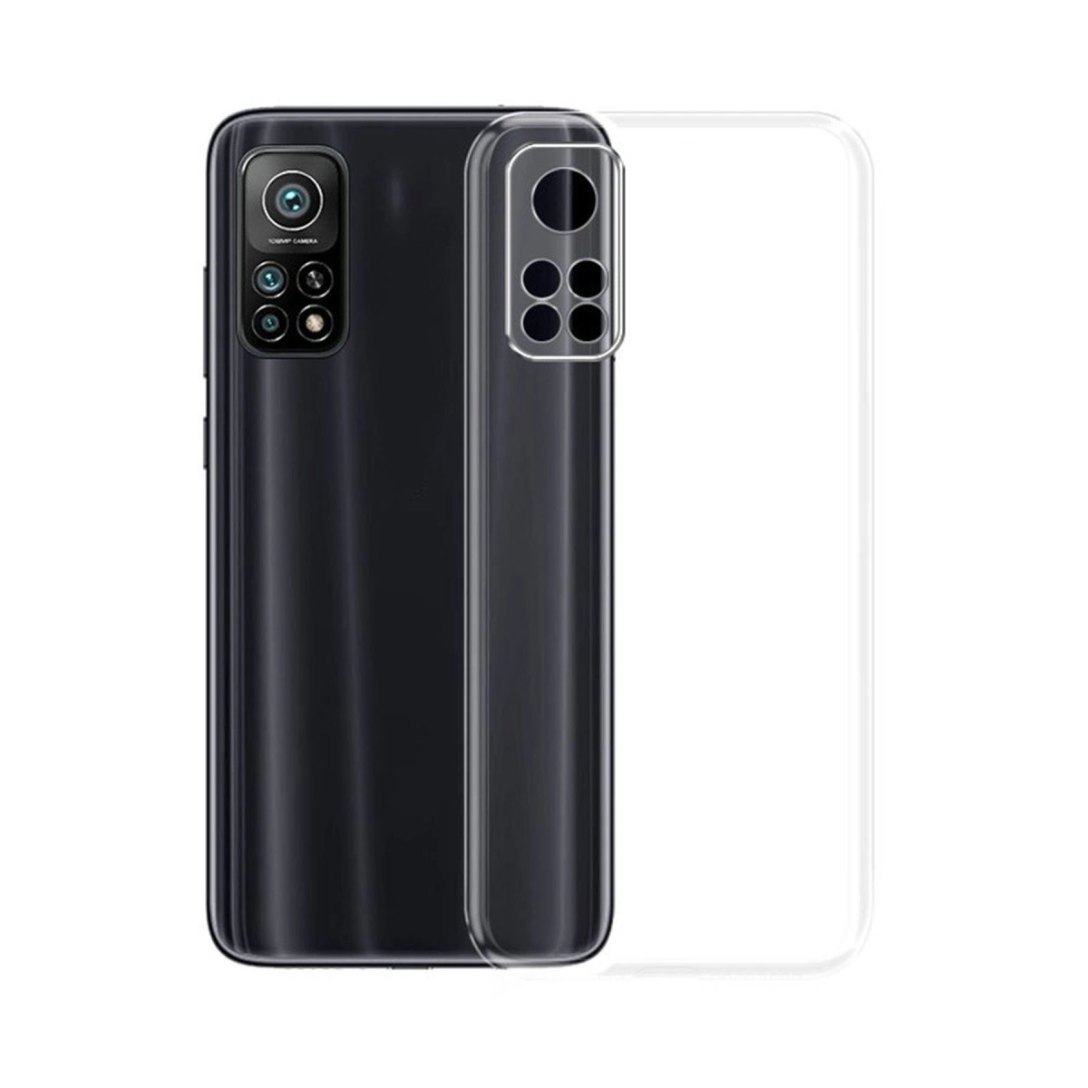 Xiaomi Mi 10t Kılıf Lüx Şeffaf Silikon - Şeffaf