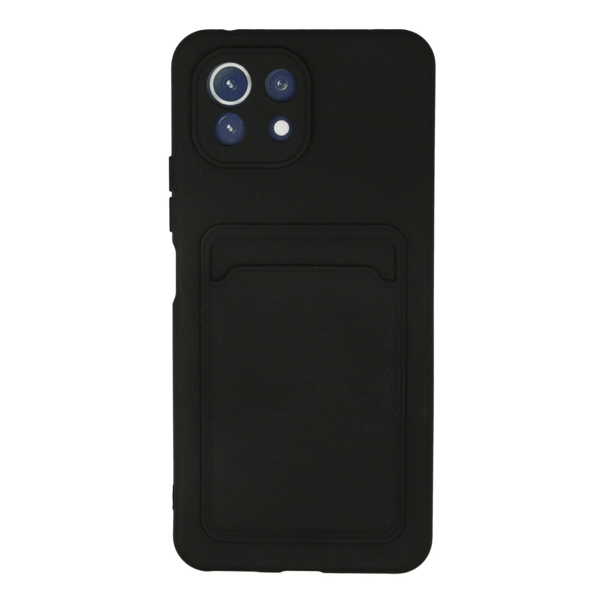 Xiaomi Mi 11 Kılıf Kelvin Kartvizitli Silikon - Siyah