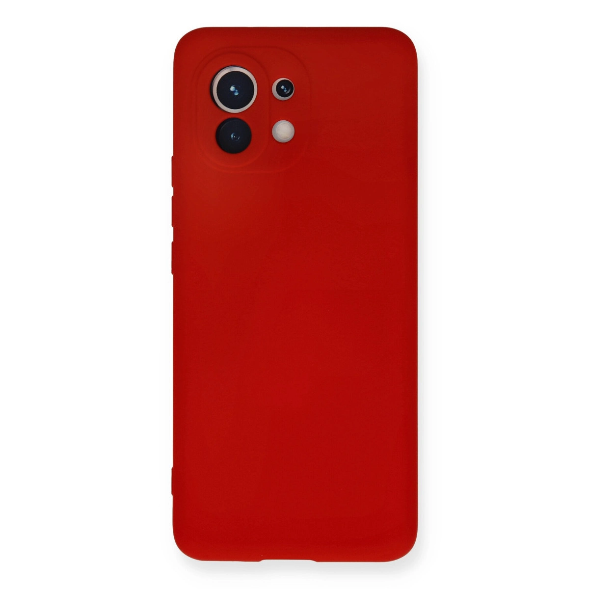 Xiaomi Mi 11 Kılıf Nano İçi Kadife Silikon - Kırmızı
