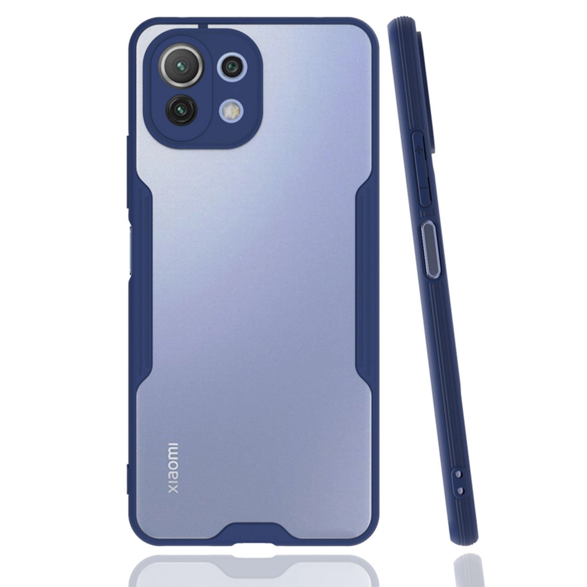 Xiaomi Mi 11 Lite Kılıf Platin Silikon - Lacivert