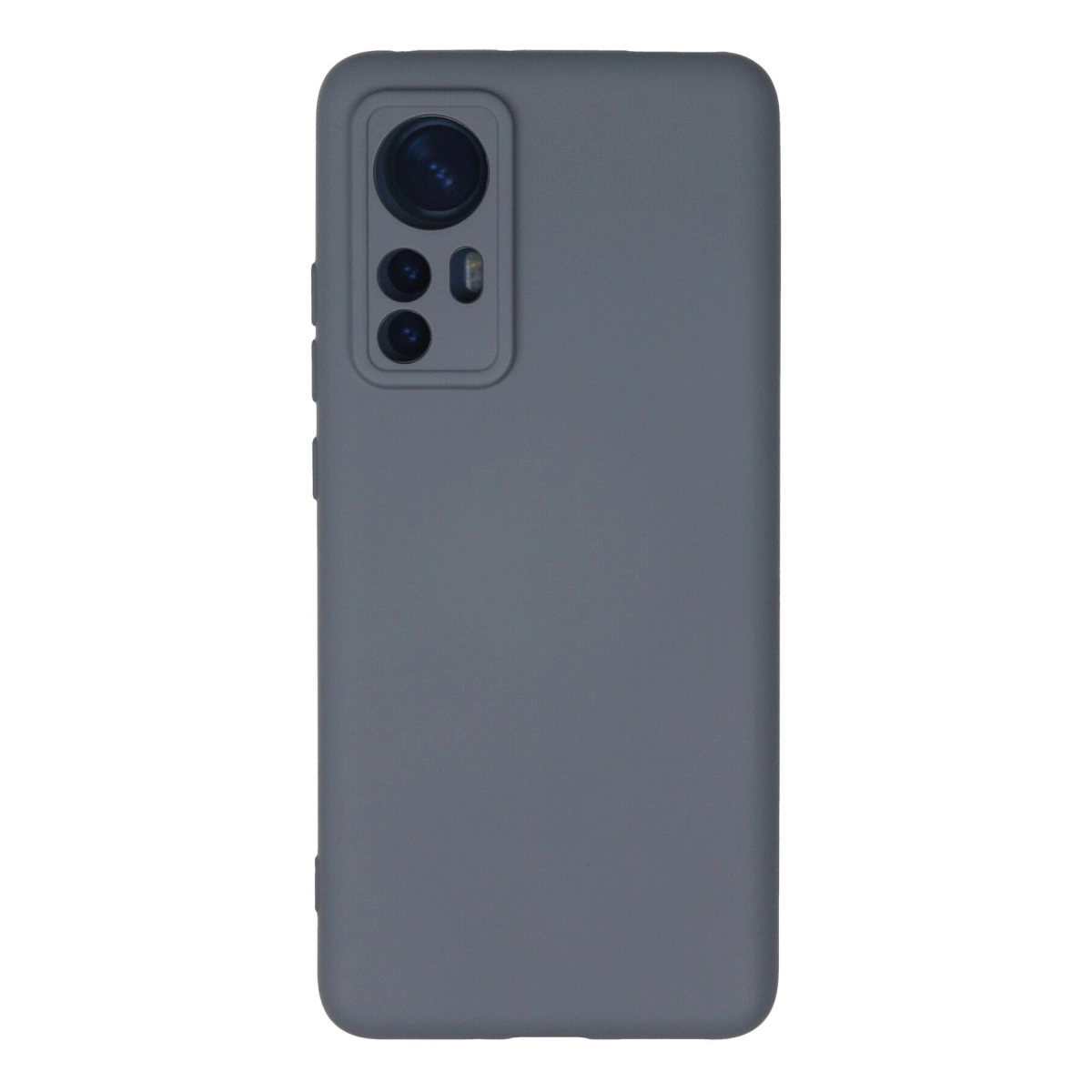 Xiaomi Mi 12 Kılıf Nano İçi Kadife Silikon - Gri