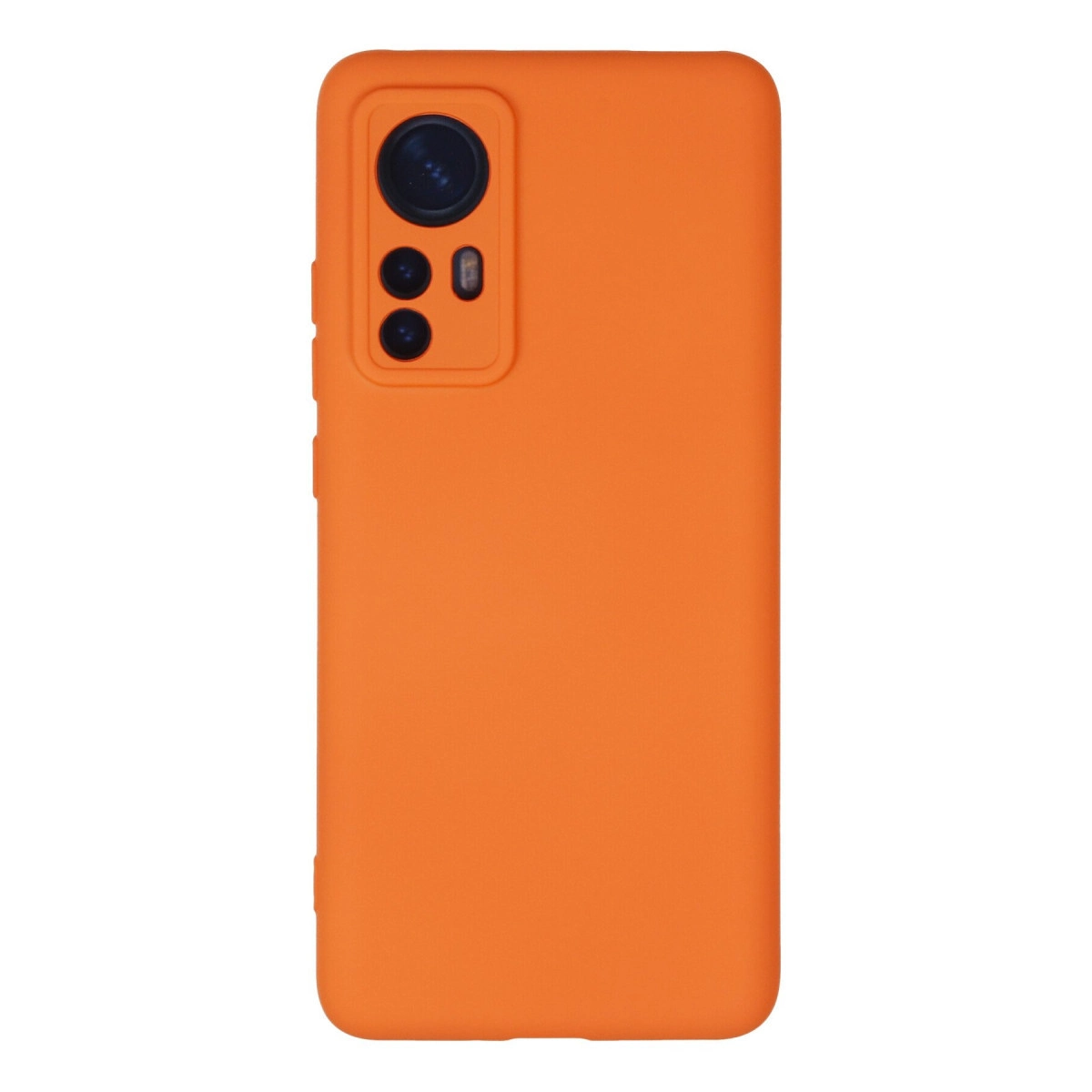 Xiaomi Mi 12 Kılıf Nano İçi Kadife Silikon - Turuncu