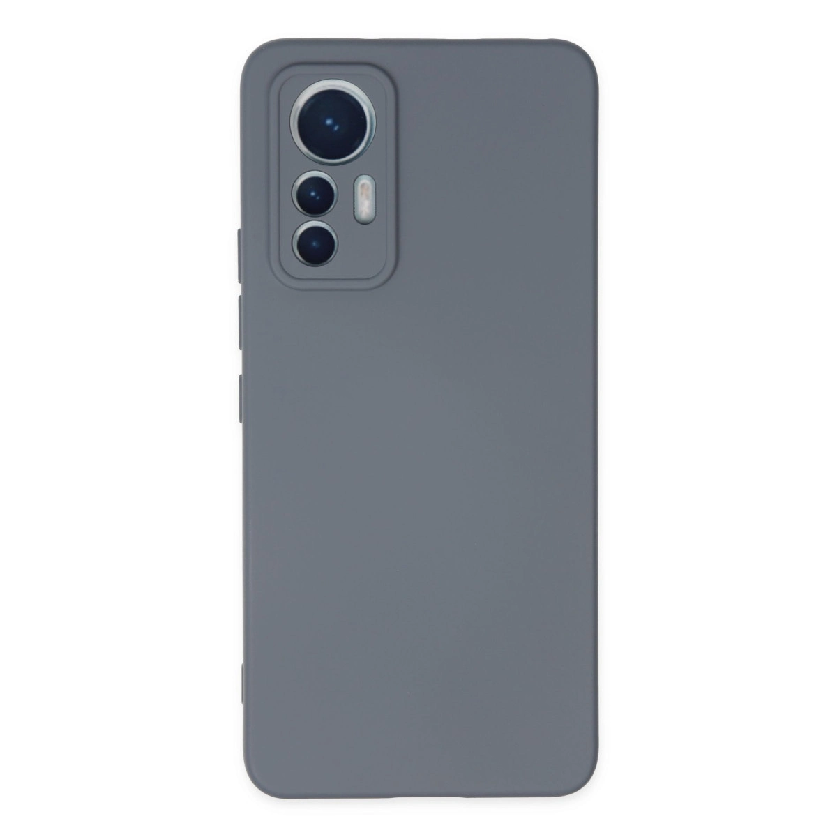 Xiaomi Mi 12 Lite Kılıf Nano İçi Kadife Silikon - Gri