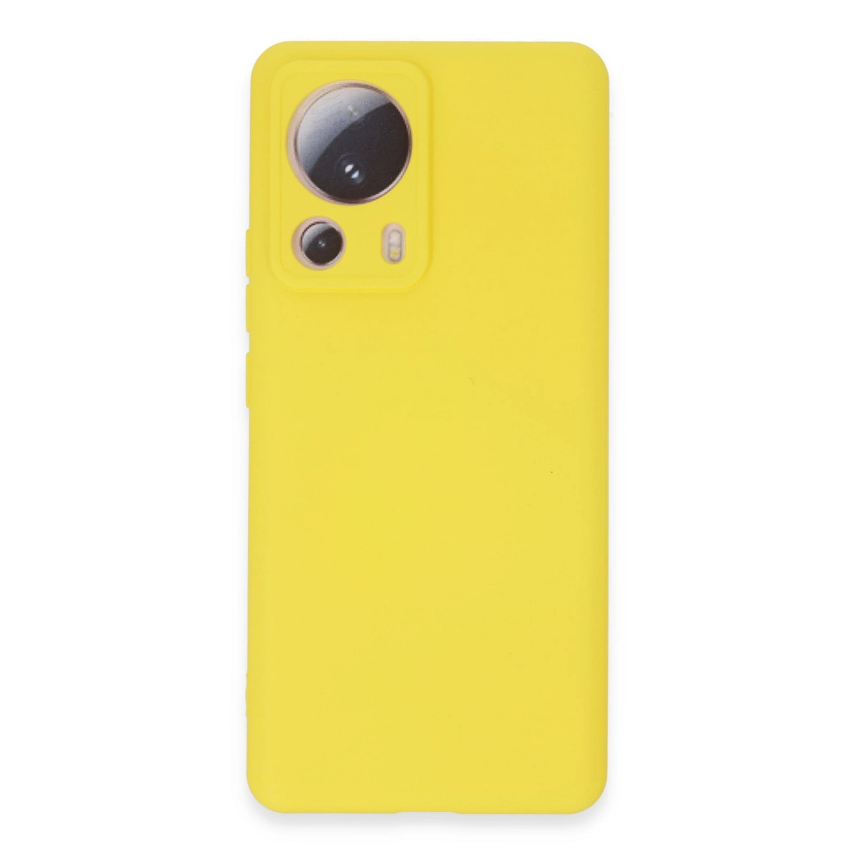 Xiaomi Mi 13 Lite Kılıf Nano İçi Kadife Silikon - Sarı