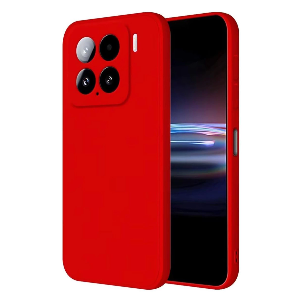 Xiaomi Mi 15 Kılıf Nano İçi Kadife Silikon - Kırmızı