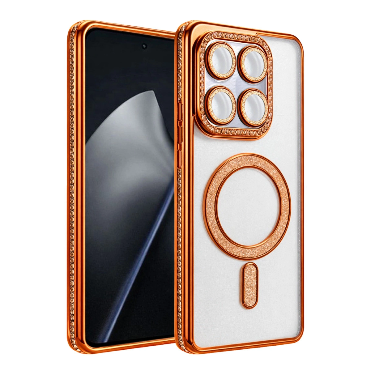 Xiaomi Mi 15t Pro Joke Simli Magneticsafe Kılıf - Turuncu