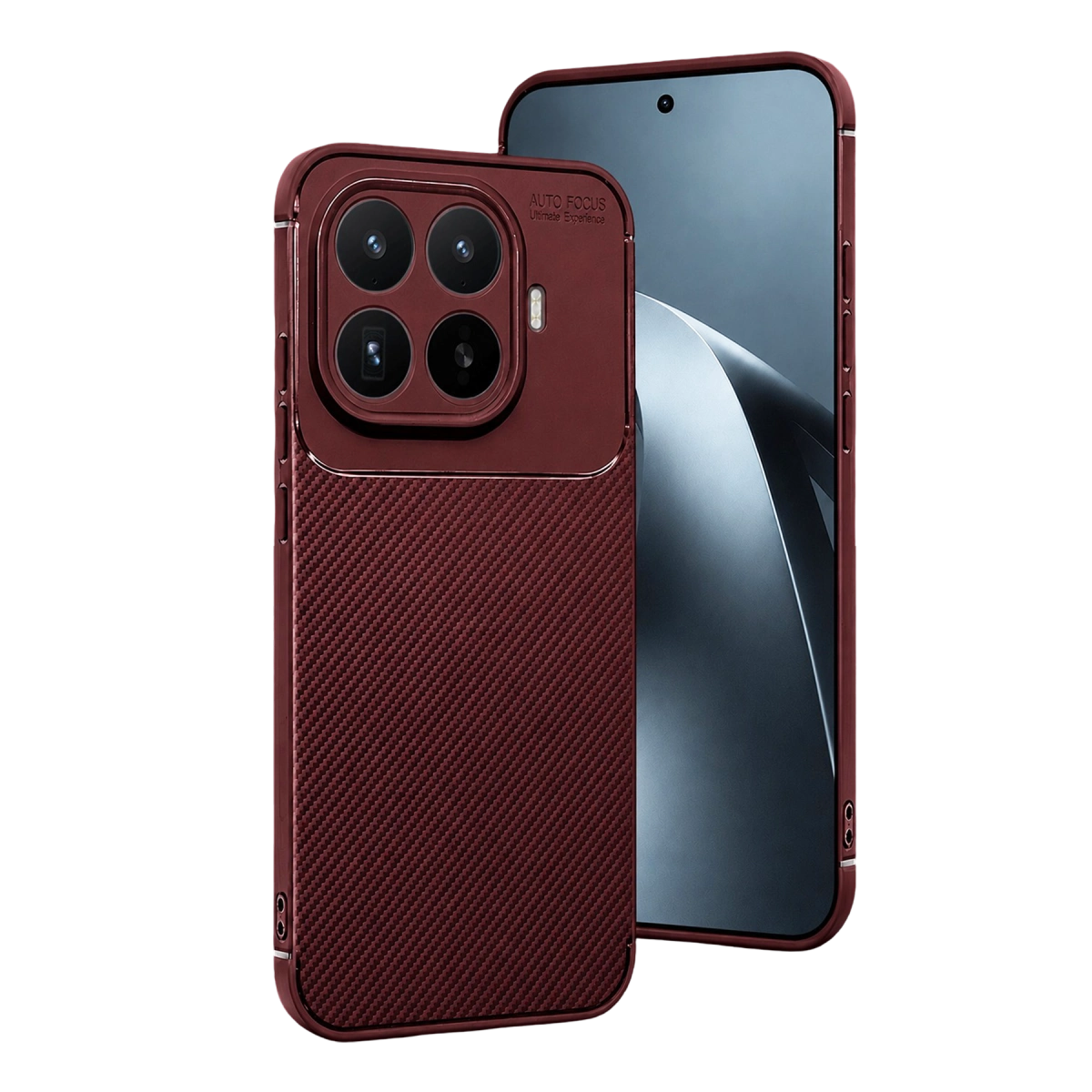 Xiaomi Mi 17t Pro Auto Focus Karbon Kapak - Bordo