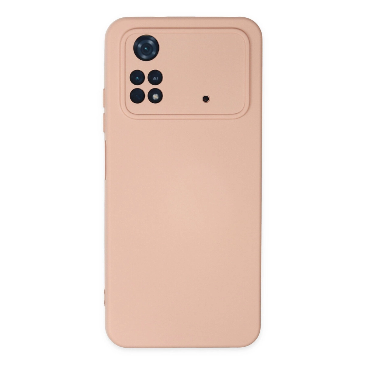 Xiaomi Poco M4 Pro 4g Kılıf Nano İçi Kadife Silikon - Pudra