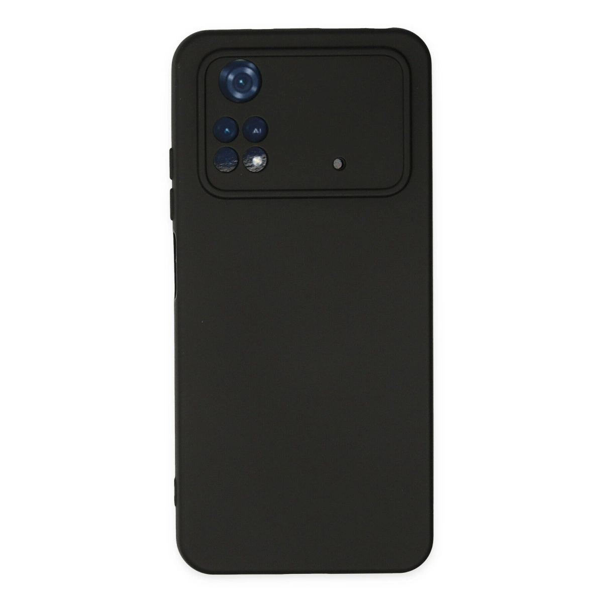 Xiaomi Poco M4 Pro 4g Kılıf Nano İçi Kadife Silikon - Siyah