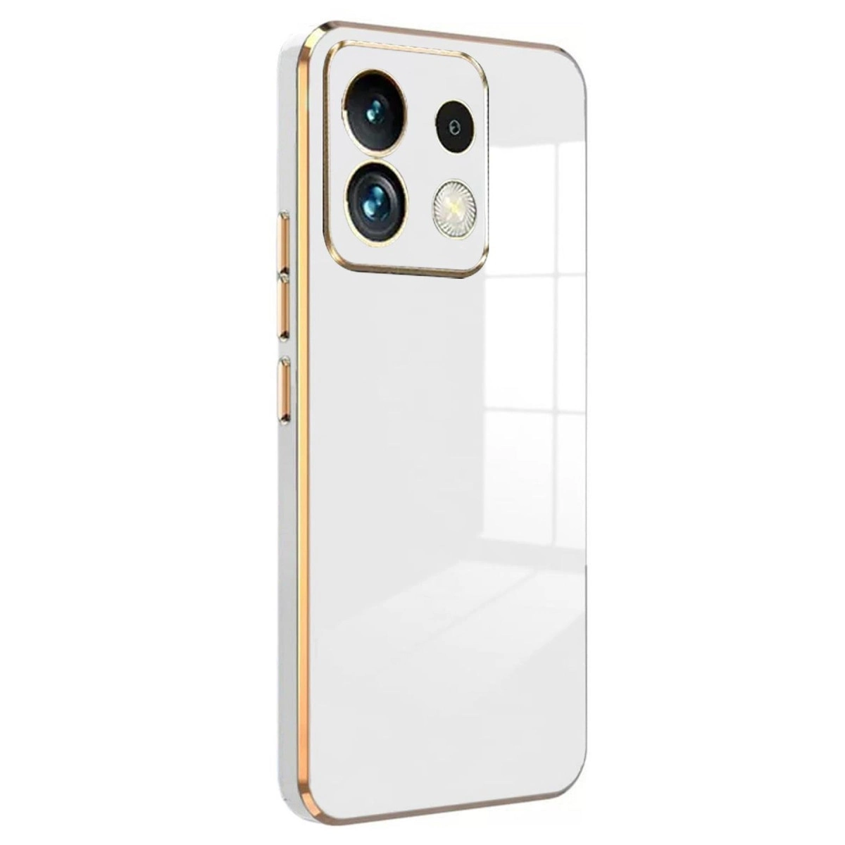 Xiaomi Poco M6 Pro 4g Kılıf Volet Silikon - Beyaz