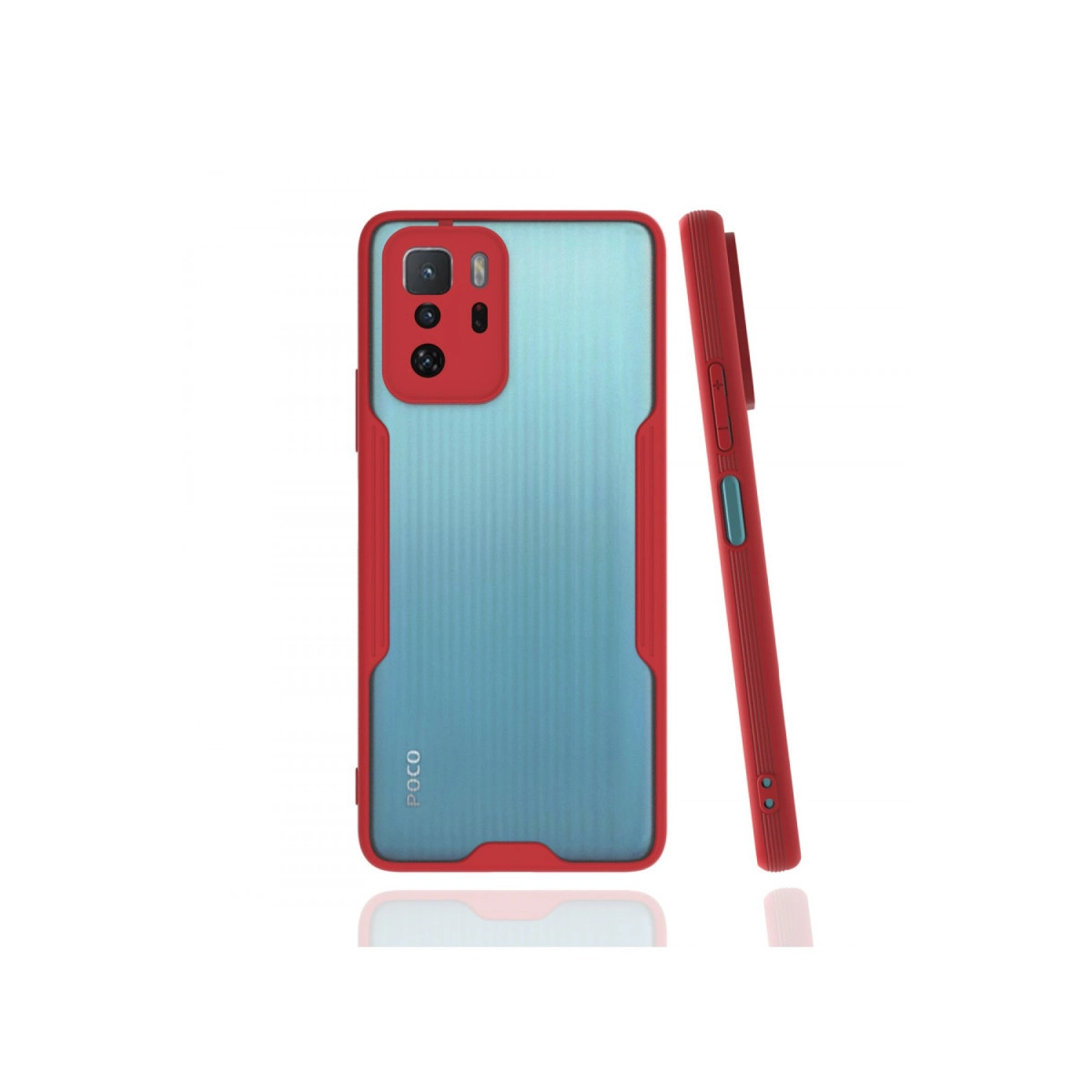 Xiaomi Poco X3 Gt Kılıf Platin Silikon - Kırmızı