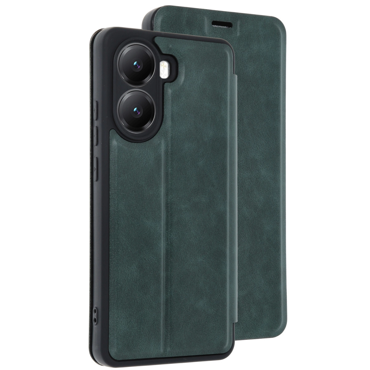 Xiaomi Poco X7 Pro Kılıf Flip Cover - Koyu Yeşil