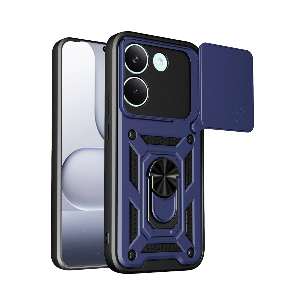 Xiaomi Poco X8 Pro Pars Lens Yüzüklü Silikon - Lacivert