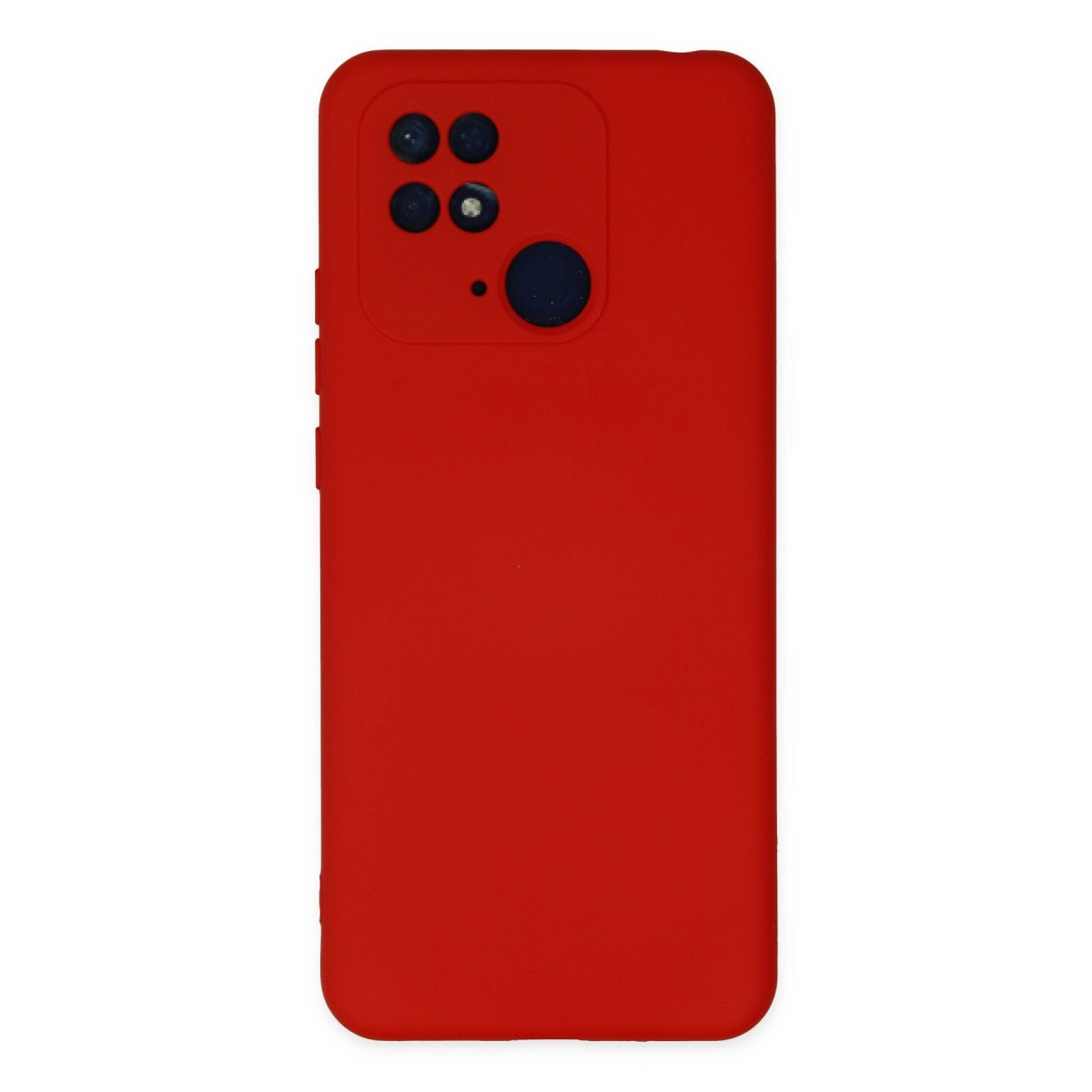 Xiaomi Redmi 10c Kılıf Nano İçi Kadife Silikon - Kırmızı