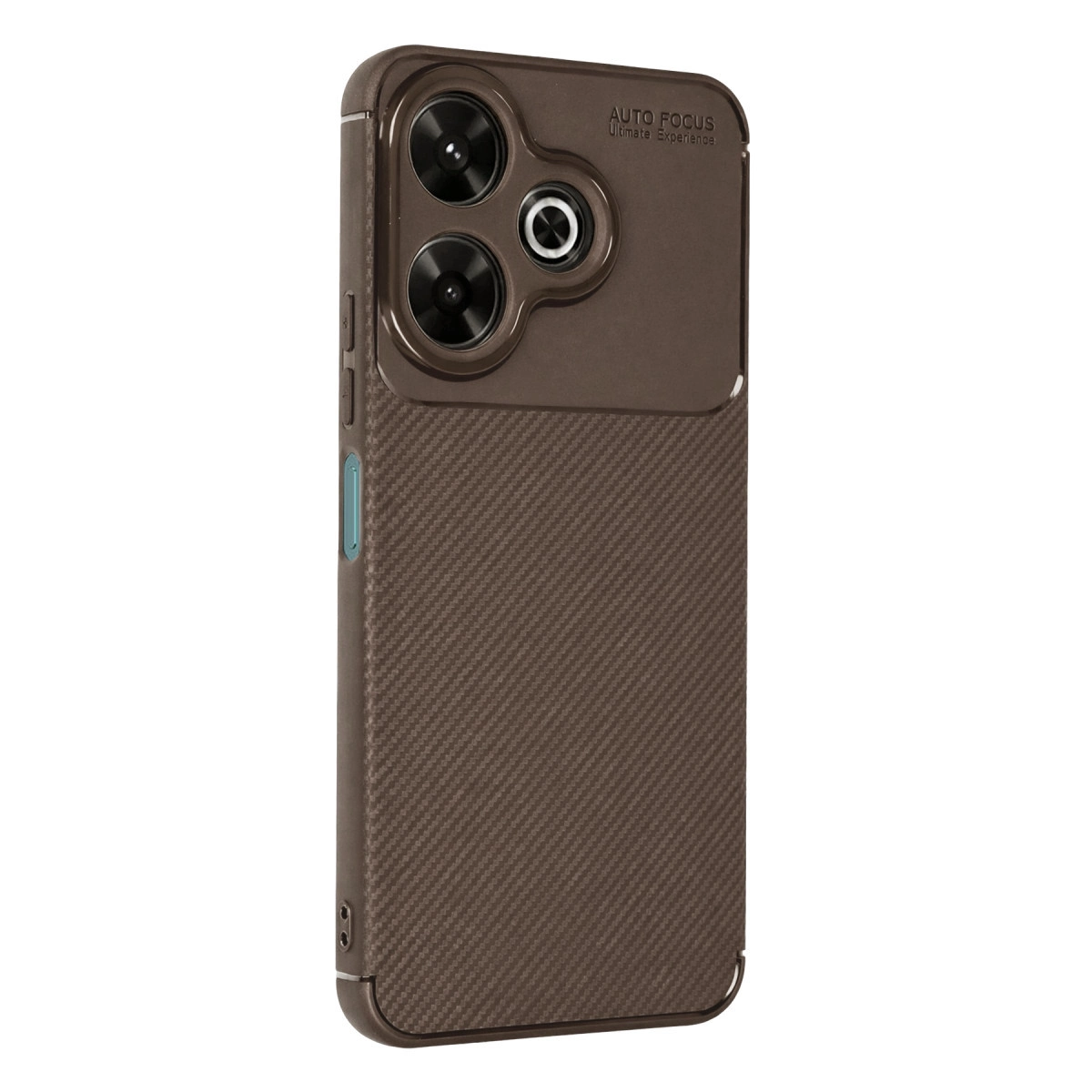 Xiaomi Redmi 13 4g Kılıf Auto Focus Karbon Kapak - Kahverengi