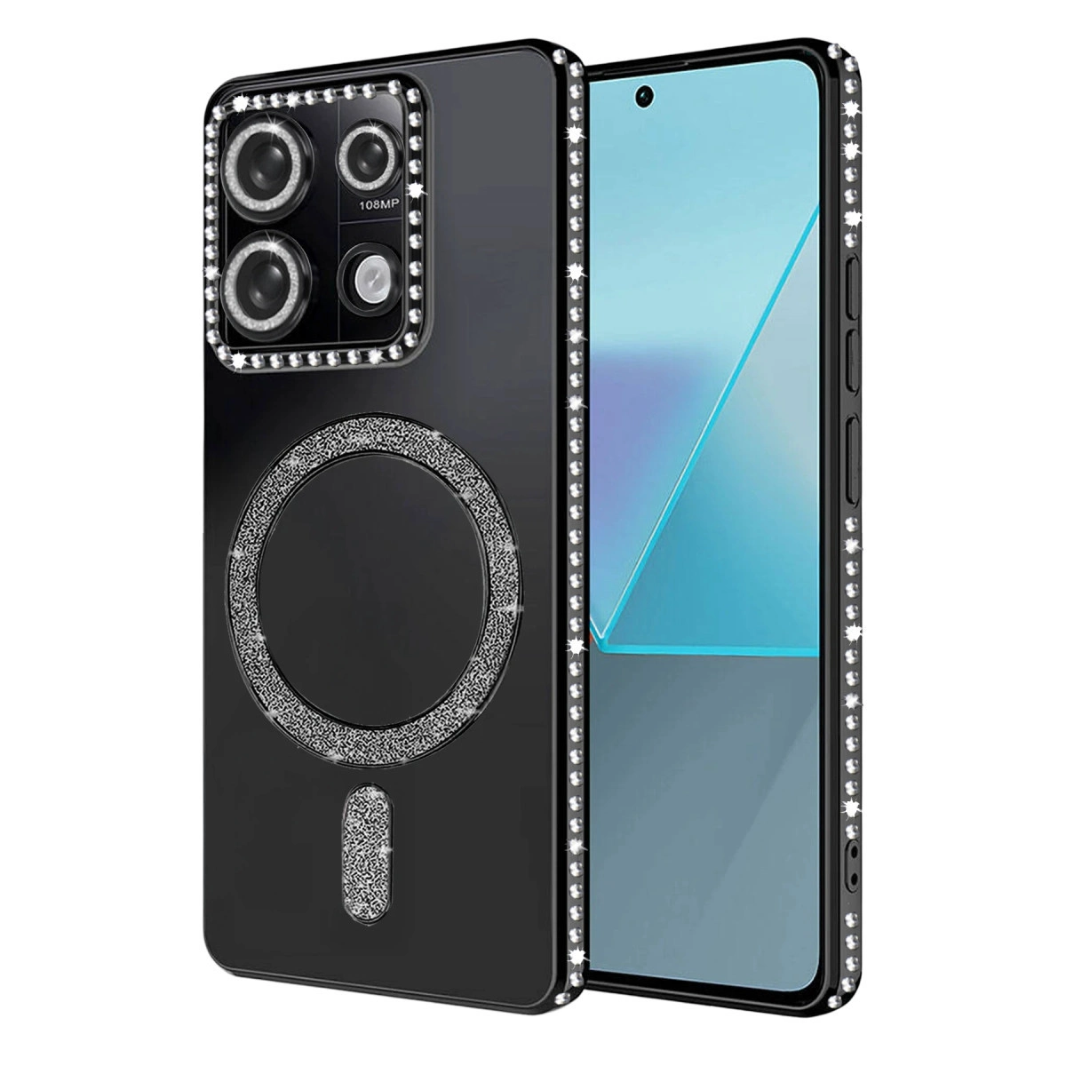 Xiaomi Redmi 13c Joke Simli Magneticsafe Kılıf - Siyah