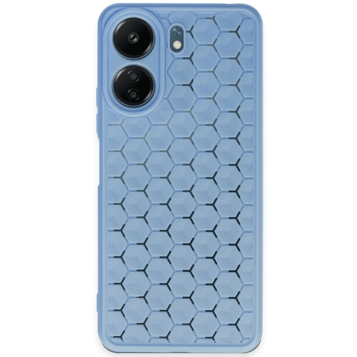Xiaomi Redmi 13c Kılıf Petek Silikon Kapak - Mavi