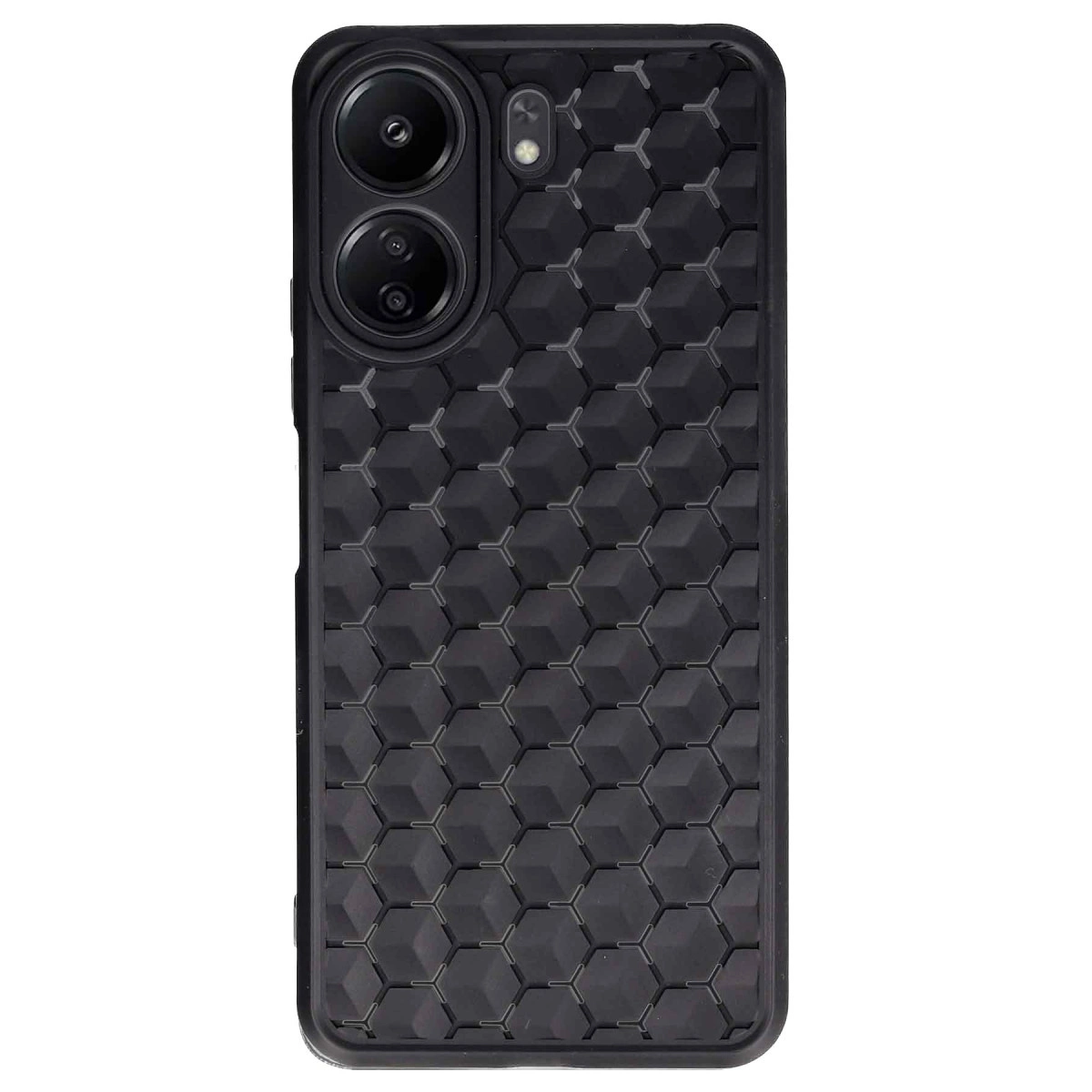 Xiaomi Redmi 13c Kılıf Petek Silikon Kapak - Siyah