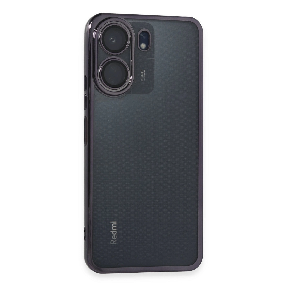 Xiaomi Redmi 13c Kılıf Razer Lensli Silikon - Mor