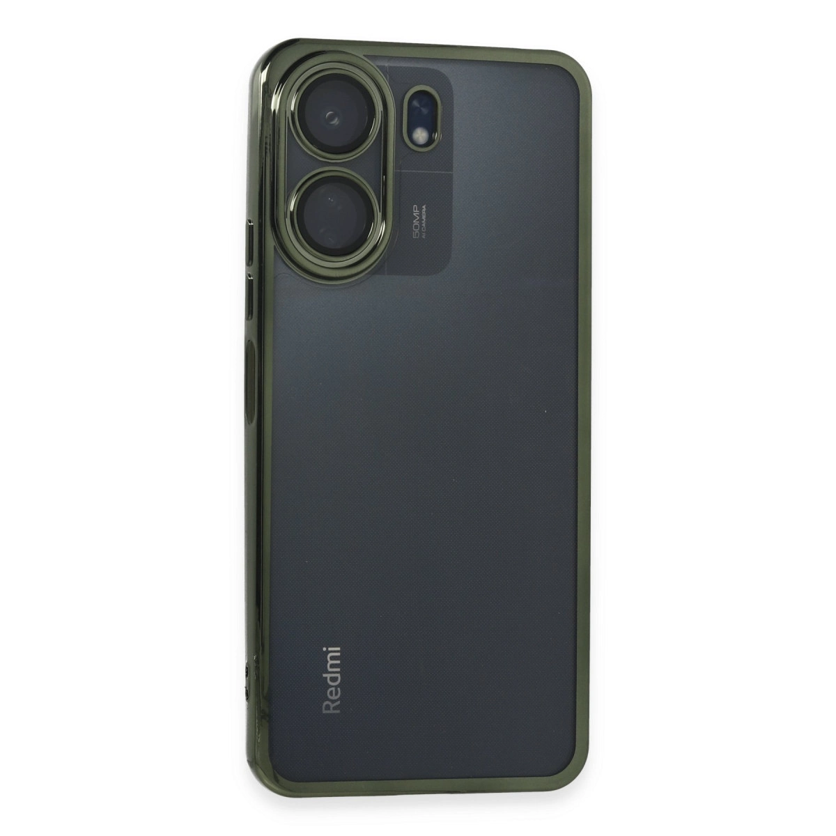 Xiaomi Redmi 13c Kılıf Razer Lensli Silikon - Yeşil