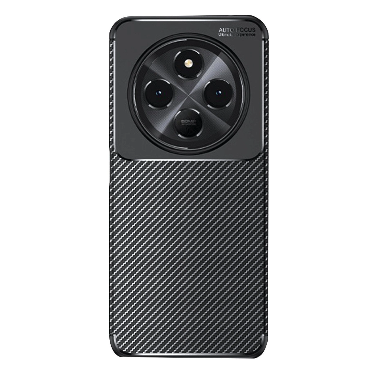 Xiaomi Redmi 14c Kılıf Auto Focus Karbon Kapak - Siyah