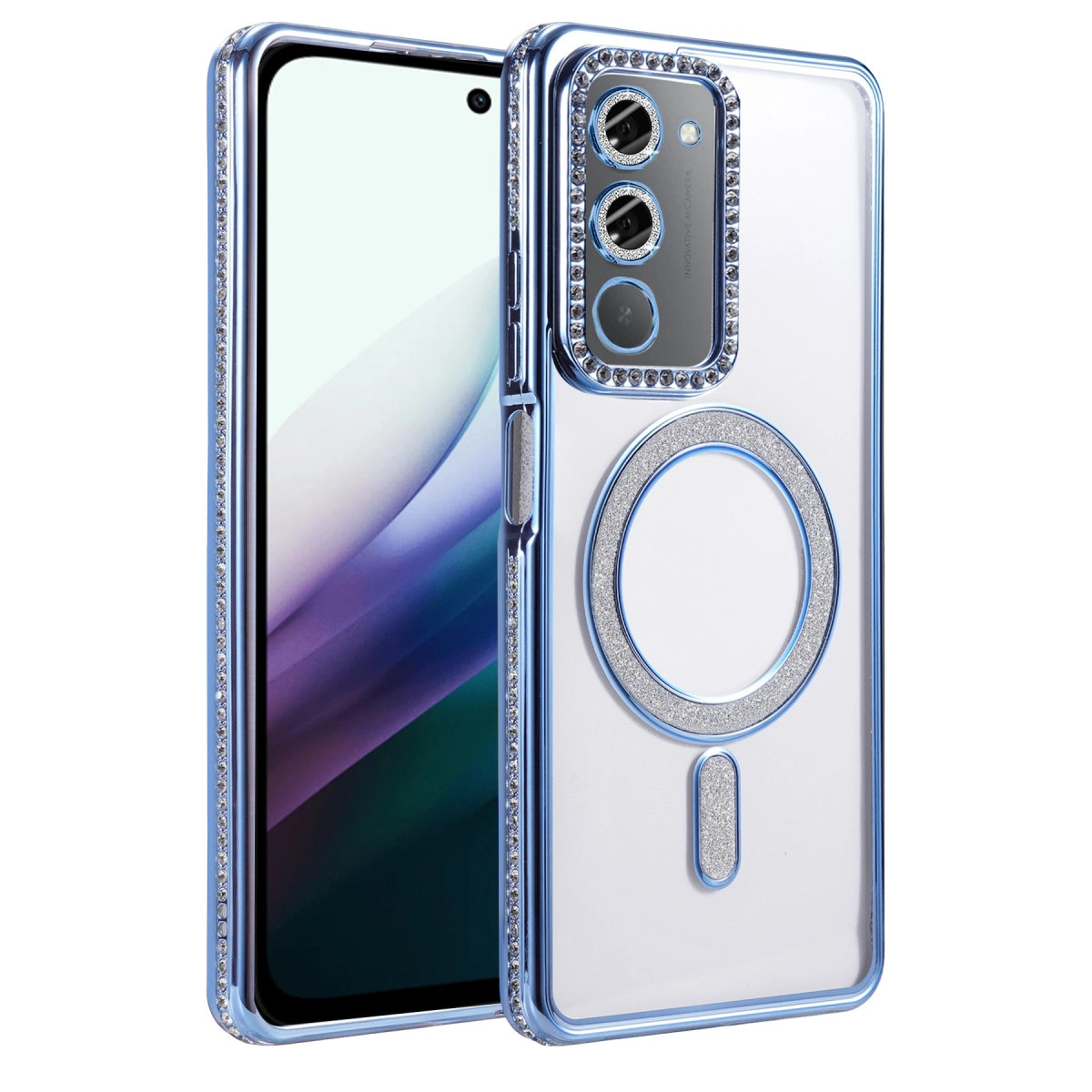 Xiaomi Redmi 15 4g Joke Simli Magneticsafe Kılıf - Mavi