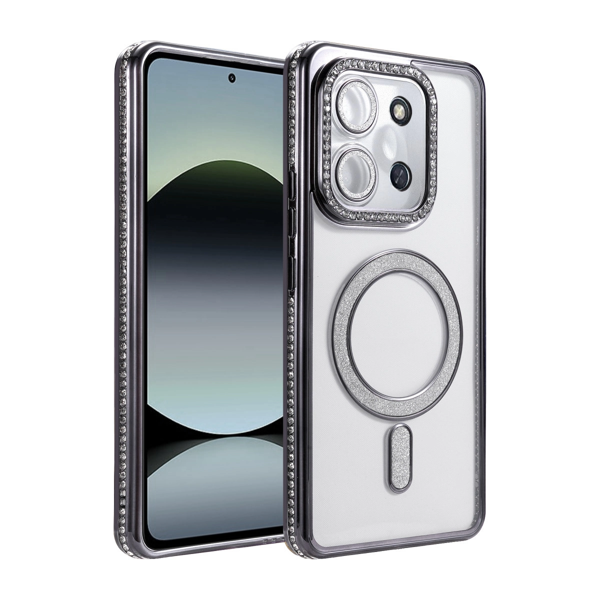 Xiaomi Redmi 15c 4g Joke Simli Magneticsafe Kılıf - Siyah