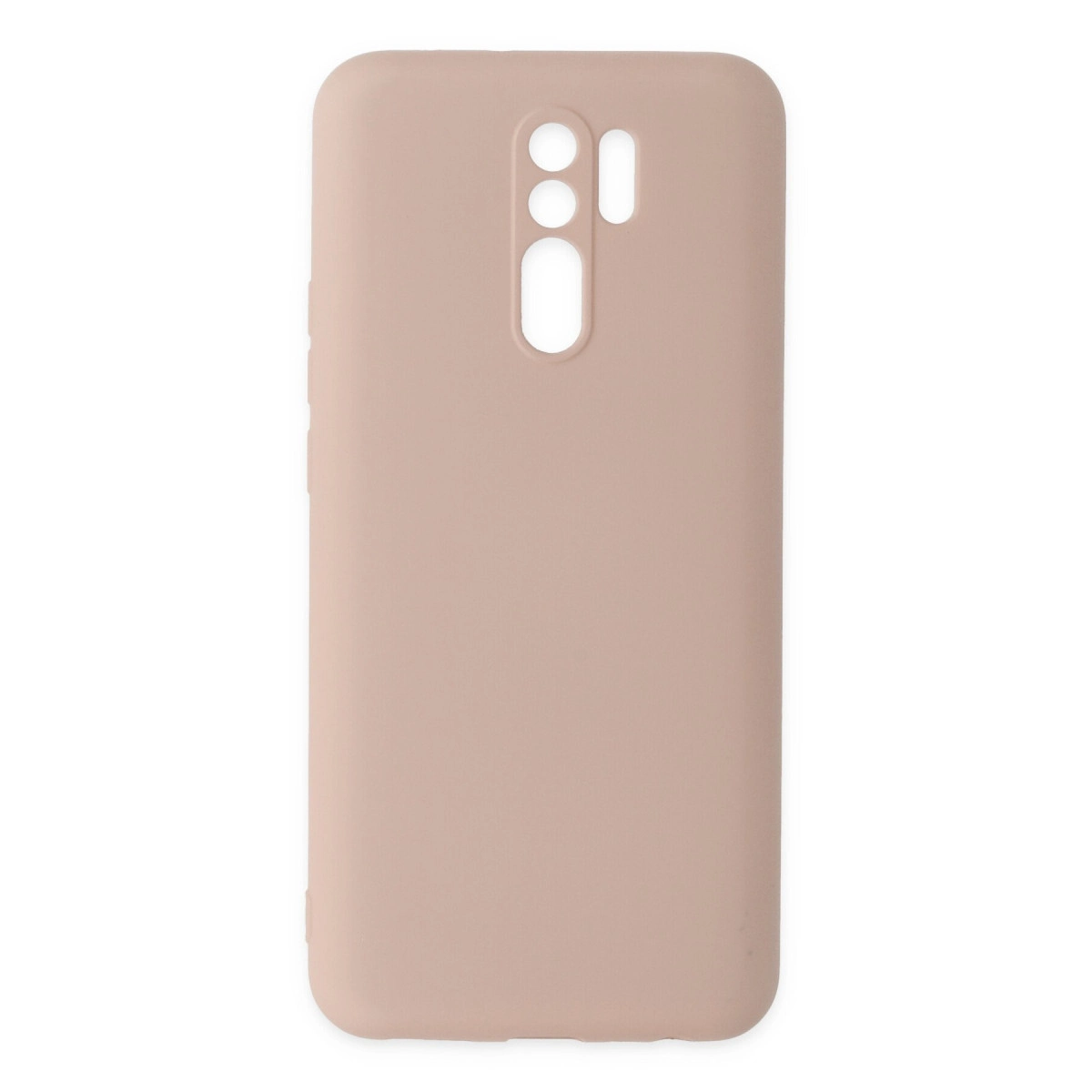 Xiaomi Redmi 9 Kılıf Nano İçi Kadife Silikon - Pudra