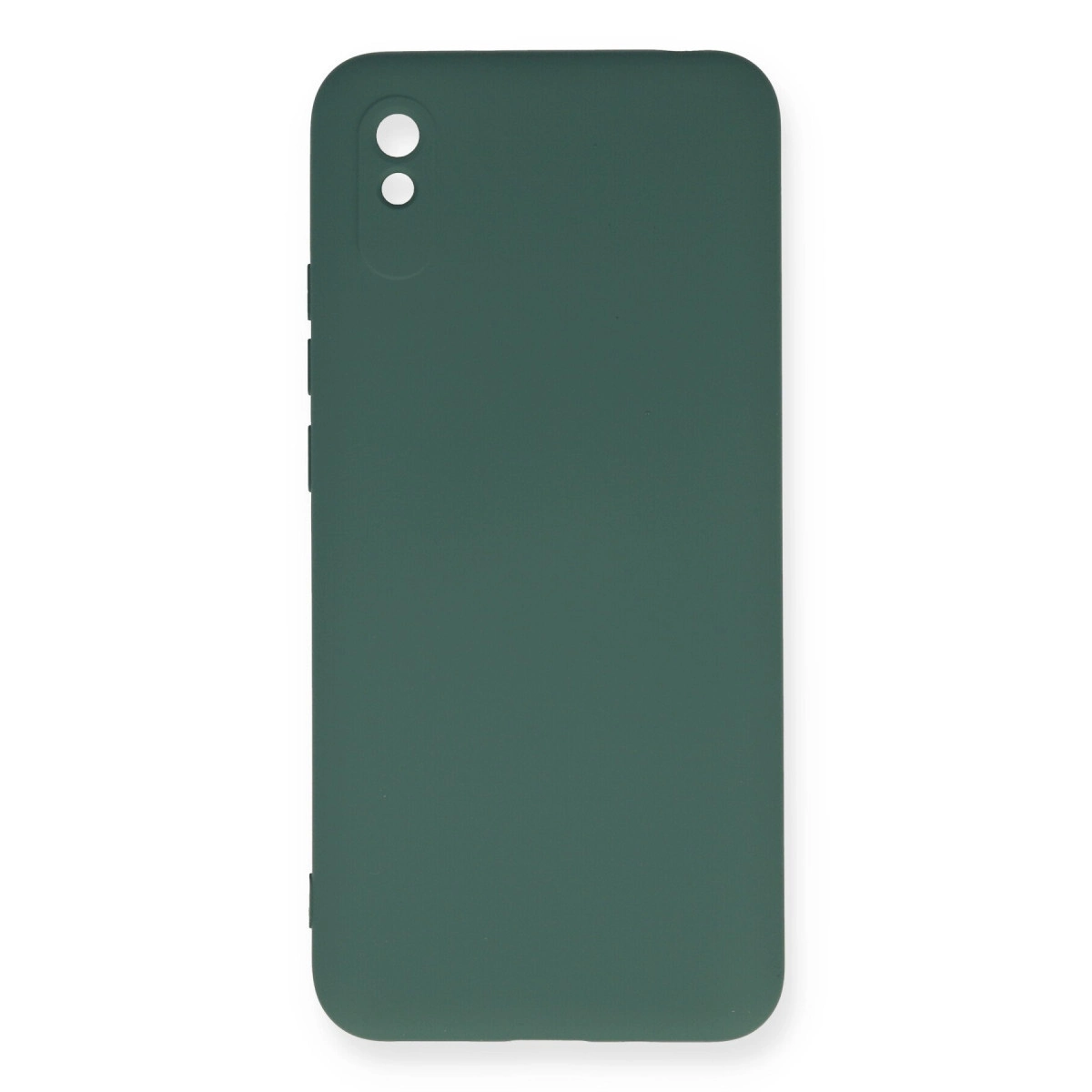 Xiaomi Redmi 9a Kılıf Nano İçi Kadife Silikon - Koyu Yeşil