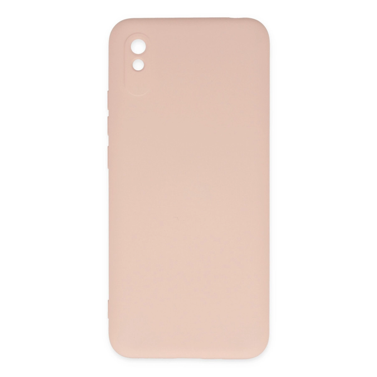 Xiaomi Redmi 9a Kılıf Nano İçi Kadife Silikon - Pudra