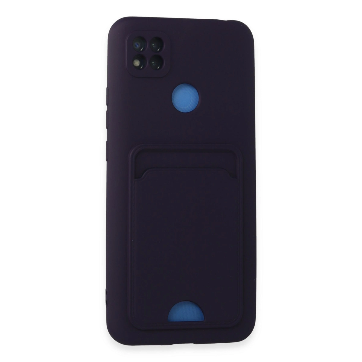 Xiaomi Redmi 9c Kılıf Kelvin Kartvizitli Silikon - Derin Mor