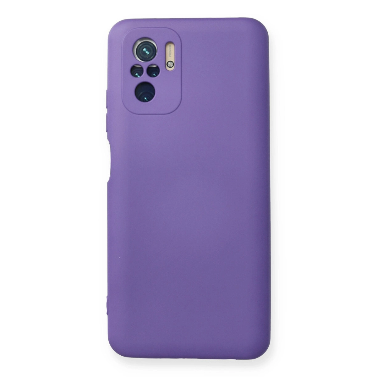 Xiaomi Redmi Note 10 Kılıf Nano İçi Kadife Silikon - Mor
